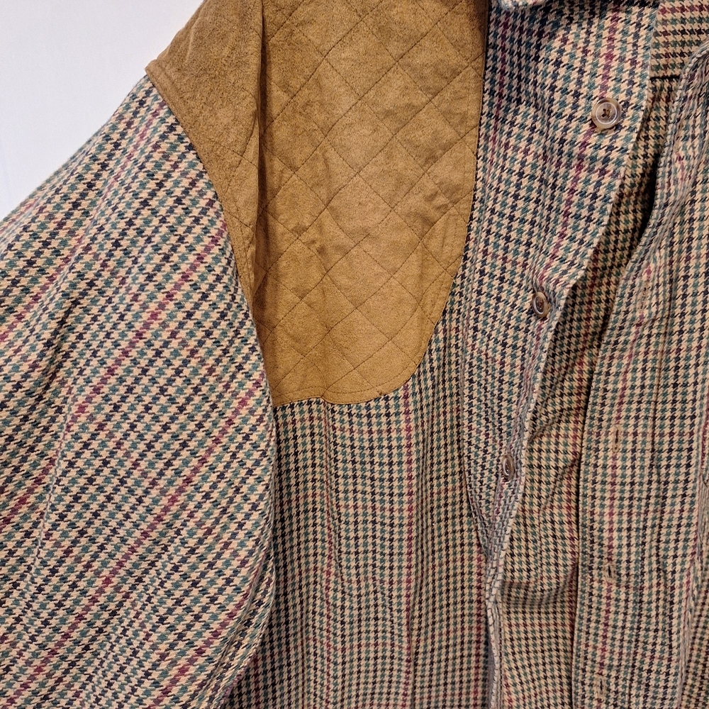 Stain......Vintage 90s Orvis Canvas Shirt Men's M Fishing Hunting Outdoor - Picture 3 of 5